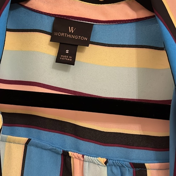 Worthington size small striped blouse - Picture 2 of 4